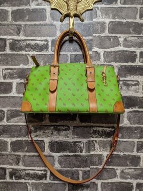 Dooney And Bourke Satchel Bag with Tan Trim